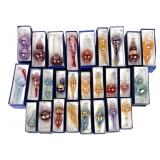 (28pc) Hand Blown Egyptian Glass Tree Ornaments