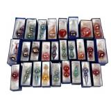 (27pc) Hand Blown Egyptian Glass Ornaments