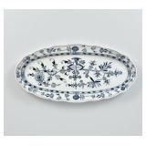 Meissen Porcelain Blue Onion Oval Serving Platter