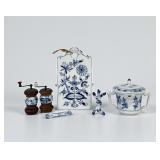 Group of Meissen Porcelain Blue Onion Table Access