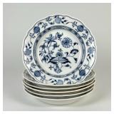 (6) Meissen Porcelain Blue Onion Bowls