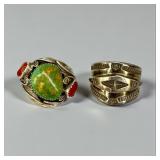 (2) Native American Signed Men