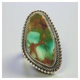 Rick Martinez Sterling & Turquoise Ring