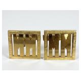 14K Gold Monogrammed 