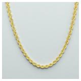 14K Yellow Gold Rope Necklace