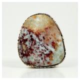 Large-Betta Lee Sterling & Larimar Ring