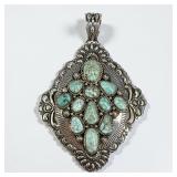 Darryl Becenti Turquoise & Sterling Pendant