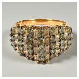 10K Rose Gold Diamond Cocktail Ring