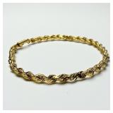 14K Yellow Gold Rope Bracelet