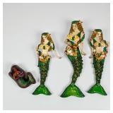 Lunch at the Ritz Mermaid Earrings & Pendant