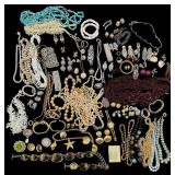 Group Of Costume Jewelry Including Rhinestones & B