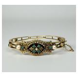 14K Yellow Gold Victorian Style Pearl & Turquoise