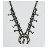 Navajo Sterling Silver & Mother of Pearl Squash Bl