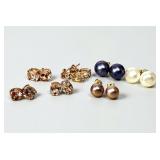 (7) Pairs of Assorted 14K & 10K Stud Earrings