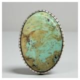 Large - Betta Lee Sterling & Turquoise Ring