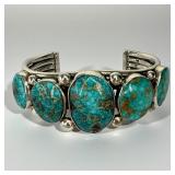 Turquoise & Sterling Silver Cuff Bracelet