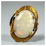 18K Yellow Gold Opal Ring