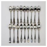 (18pc) Assorted Coin Silver Small Spoons