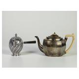 (2) Vintage Sterling Silver Teapots