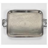 Large Christofle Silver Plated Serving Tray