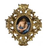 After Henry Bucker Porcelain Plaque