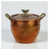 Ruffoni Hammered Copper 4.75qt Lidded Pot