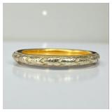 Antique 18K White Gold Wedding Band