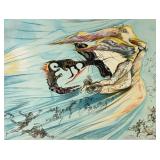 After Salvador Dali "Homage To Lincoln" Etching