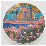 Saim Kolhan Hand-Painted Turkish Ceramic Charger