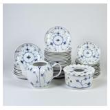 Royal Copenhagen Blue Fluted Plain Porcelain Tea S