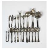 Group Of 20 Sterling Silver Serving Pieces