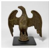 Antique Gilt Bronze Eagle Flag Pole Topper