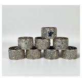 (8) S. Kirk & Son Sterling Silver Repousse Napkin
