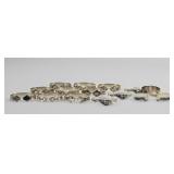 (13) Assorted Georg Jensen Sterling Silver Napkin