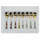 J. Tostrup Sterling Silver Vermeil & Enamel Thi