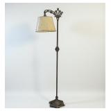 Art Deco Cast Iron Floor Lamp With Parchment-Style