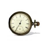 Antique Elign Natl. Watch Co. Coin Silver Pocket W