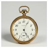 14K Gold Waltham 19 Jewels Pocket Watch