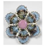 Antique Hand Painted Oyster Plate