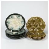 2 Sets Of French Oyster Plates