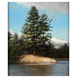 Jeff Aeling While Pineï¿½ Oil On Board