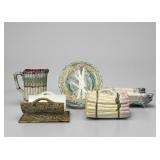 Group of Asparagus Majolica