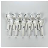 (12pc) Royal Copenhagen Blue Palmette Spoons