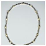 David Yurman 14K & Sterling Hampton Pearl Collar N