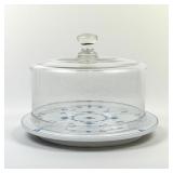 Royal Copenhagen Blue Fluted Cake Plate