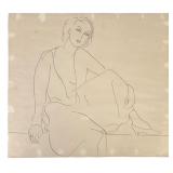 Philip Kaflan "Mood" Ink On Paper