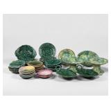 Group of Majolica Trinket Trays