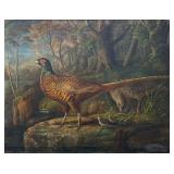 Antique Pheasant in Forest