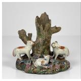 Staffordshire Bocage Figure - Sheep
