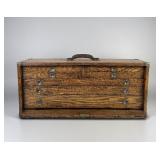 Antique Machinists Wood Toolbox